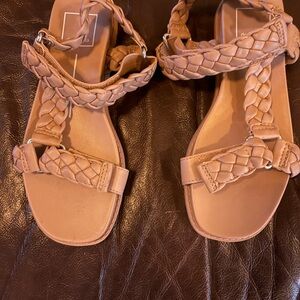 Dolce Vita Gimra Tan Braided Leather Sandals